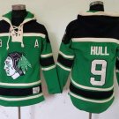 Chicago Blackhawks #9 Bobby Hull Green St. Patrick's Day McNary Lace Hoodie Stitched Jersey
