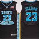 North Carolina Tar Heels #23 Michael Jordan Black Swingman Stitched Basketball Jersey