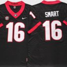 Men’s Georgia Bulldogs #16 Smart Black College Football Stitched Jersey