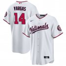 Washington Nationals #14 Ildemaro Vargas White Stitched Baseball Jersey