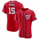 Men's Washington Nationals #15 Riley Adams Red Flex Base Stitched Baseball Jersey