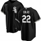 Chicago White Sox #22 Oscar Colás Black Cool Base Stitched Baseball Jersey