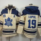 Maple Leafs #19 Joffrey Lupul Cream Sawyer Hooded Sweatshirt Stitched Hoodie Jersey