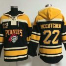 Men's Pittsburgh Pirates #22 Andrew McCutchen Black Sawyer Hooded Sweatshirt Baseball Hoodie Jersey