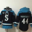Men's Seattle Mariners #44 Julio Rodriguez Navy/Awus Lace-Up Pullover Hoodie