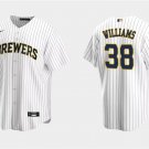 Milwaukee Brewers #38 Devin Williams White Cool Base Stitched Baseball Jersey