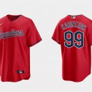 Cleveland Guardians #99 James Karinchak Red Cool Base Stitched Baseball Jersey