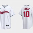 Cleveland Guardians #10 Mike Zunino White Cool Base Stitched Baseball Jersey