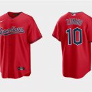 Cleveland Guardians #10 Mike Zunino Red Cool Base Stitched Baseball Jersey