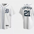 Detroit Tigers #21 Michael Lorenzen White Cool Base Stitched Baseball Jersey