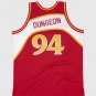 Men's Atlanta Hawks #94 Dungeon Red Throwback Swingman Stitched Jersey