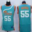 Flint Tropics #55 Vakidis Teal Semi-Pro Movie Stitched Basketball Jersey