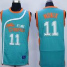 Flint Tropics #11 Ed Monix Teal Semi-Pro Movie Stitched Basketball Jersey