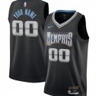 Men's Memphis Grizzlies Active Player Custom Black 2022/2023 City Edition Stitched Jersey