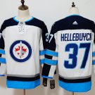 Men's Winnipeg Jets #37 Connor Hellebuyck White Stitched Hockey Jersey