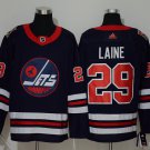 Men's Winnipeg Jets #29 Patrik Laine Navy Stitched Hockey Jersey