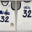 Men's Orlando Magic #32 Shaquille O'Neal White Throwback Stitched Jersey