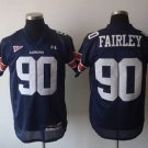 Men's Auburn Tigers #90 Fairley Blue Stitched Jersey