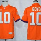 Men's Clemson Tigers #10 Tajh Boyd Orange Limited Stitched Jersey