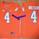 Men's Clemson Tigers #4 Deshaun Watson Orange Limited Stitched Jersey