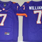 Men's Clemson Tigers #7 Mike Williams Purple Limited Stitched Jersey