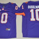 Men's Clemson Tigers #10 Ben Boulware Purple Limited Stitched Jersey