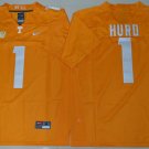 Men's Tennessee Volunteers #1 Jalen Hurd Orange Limited Stitched Jersey