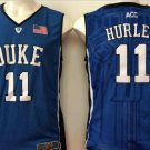 Men's Duke Blue Devils #11 Bobby Hurley Royal Blue College Basketball Stitched Swingman Jersey