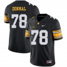 Men's Iowa Hawkeyes #78 Andrew Donnal Black College Football Jersey