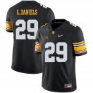 Men's Iowa Hawkeyes #29 LeShun Daniels Black College Football Jersey