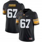 Men's Iowa Hawkeyes #67 Jaleel Johnson Black College Football Jersey