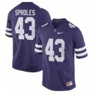 Men's Kansas State Wildcats #43 Darren Sproles Purple Vapor Stitched Jersey