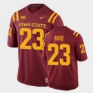 Men's Iowa State Cyclones #23 Mike Rose College Football Cardinal Replica Jersey