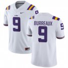 Men's LSU Tigers #9 Joe Burreaux White Limited Stitched College Football Jersey