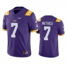 Men's LSU Tigers #7 Tyrann Mathieu Purple Limited Stitched College Jersey