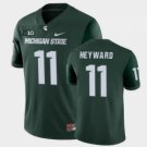 Men Michigan State Spartans #11 Connor Heyward College Football Green Stitched Jersey