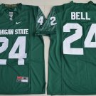 Men Michigan State Spartans #24 Le'Veon Bell College Football Green Stitched Jersey