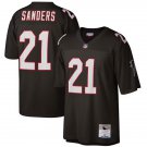 Men's Atlanta Falcons #21 Deion Sanders Black 1992 Stitched Football Jersey