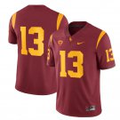 Men's USC Trojans #13 Caleb Williams Red Stitched Jersey