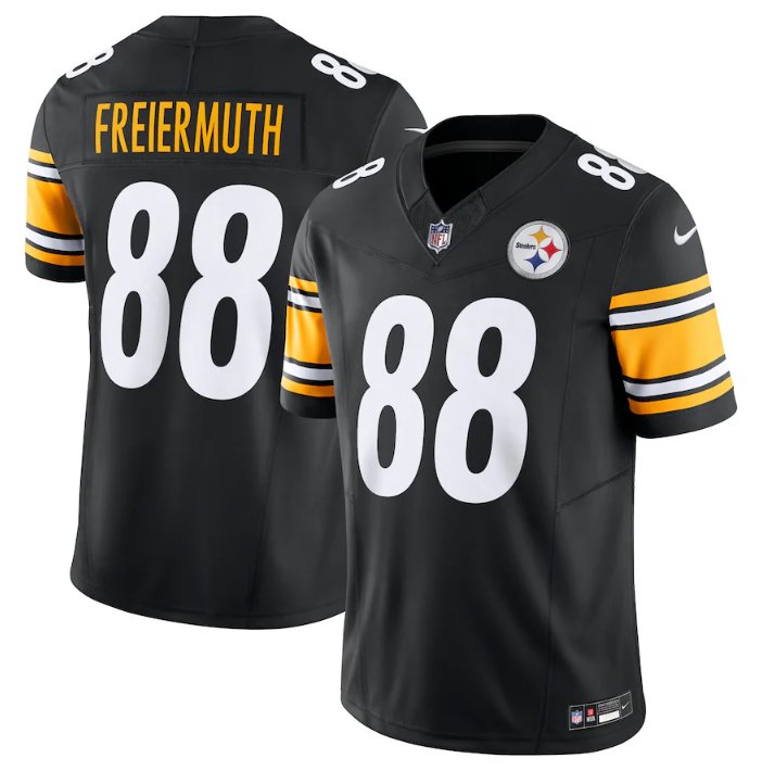 Pittsburgh Steelers #88 Pat Freiermuth Black 2023 F.U.S.E. Vapor ...