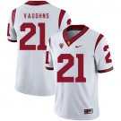 Men's USC Trojans #21 Tyler Vaughns II White College Football Jersey