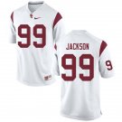 Men's USC Trojans ##99 Drake Jackson College Football White Jersey