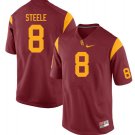 Men's USC Trojans #8 Chris Steele Red College Football Jersey