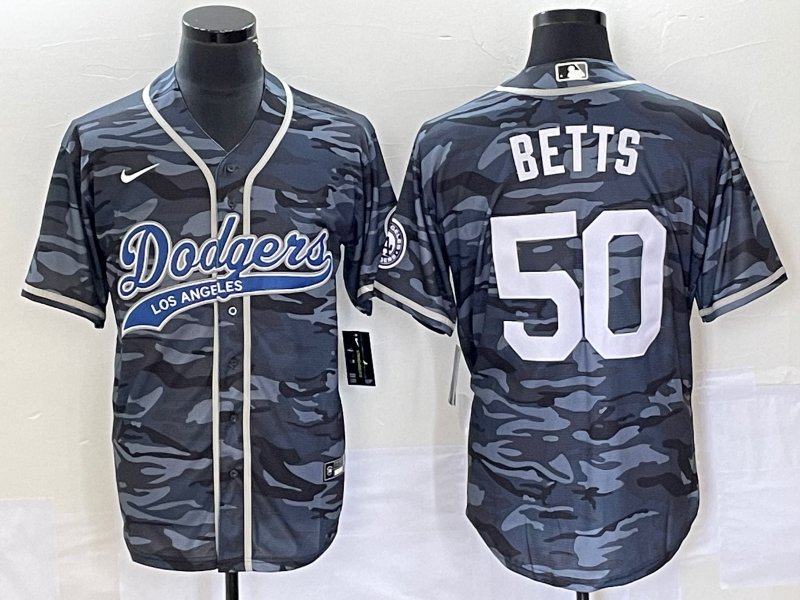 MLB Dodgers 8 24 Kobe Bryant Camo Cool Base Men Jersey