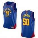 Men's Denver Nuggets #50 Aaron Gordon Blue 2023 Finals Champions Statement Edition Stitched Jersey
