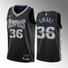 Men's Memphis Grizzlies #36 Marcus Smart Black 2023 City Edition Stitched Basketball Jersey