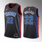 Oklahoma City Thunder #22 Cason Wallace Black 2023 Draft Icon Edition Stitched Basketball Jersey