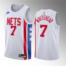 Men's Brooklyn Nets #7 Dariq Whitehead White 2023 Draft Classic Edition Stitched Basketbll Jersey