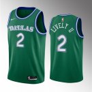Men's Dallas Mavericks #2 Dereck Lively II Green 2023 Draft Classic Edition Stitched Jersey