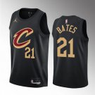 Men's Cleveland Cavaliers #21 Emoni Bates Black 2023 Draft Icon Edition Stitched Jersey